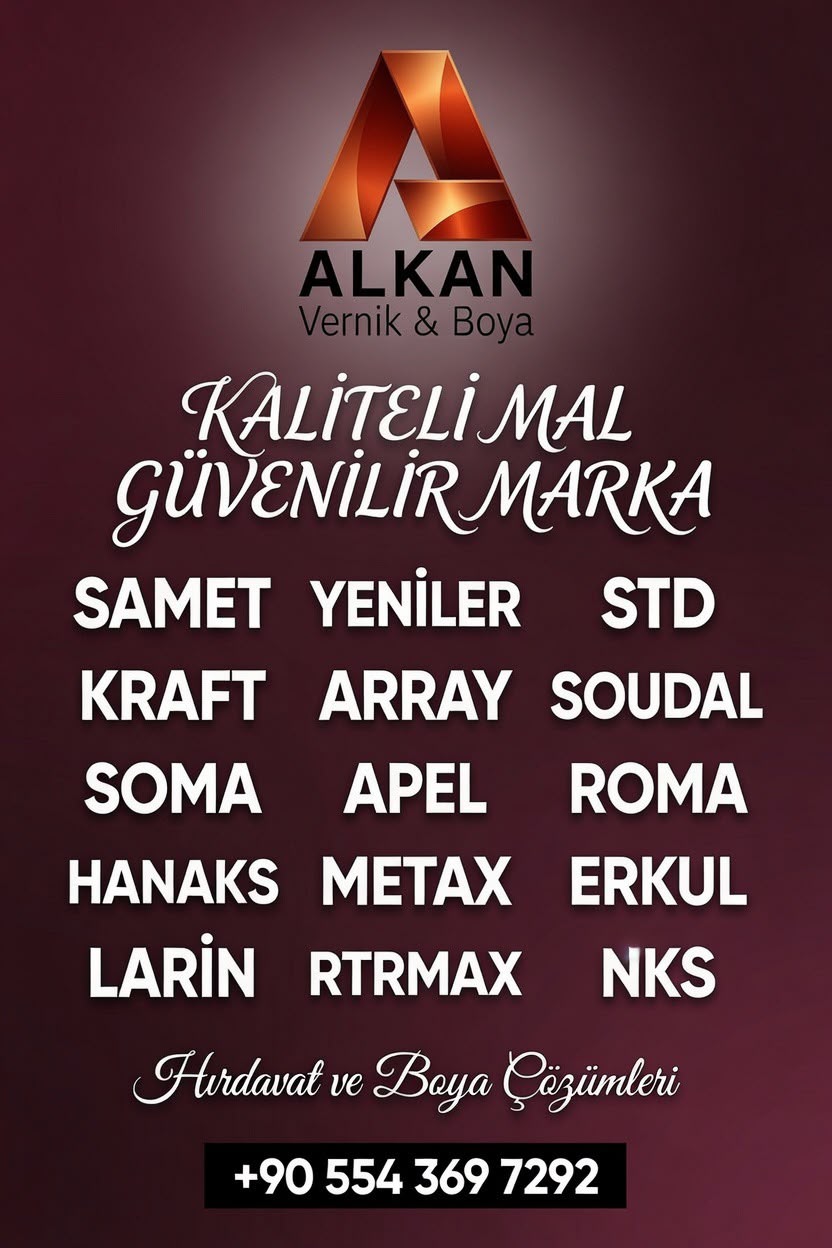 ALKAN Vernik & Boya güçlü marka portföyü